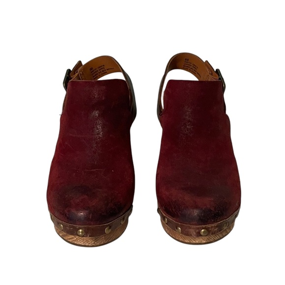 Kork-Ease Rosalind Suede Buckle Chunky Platform Heel Clog Size 6 - Picture 2 of 10